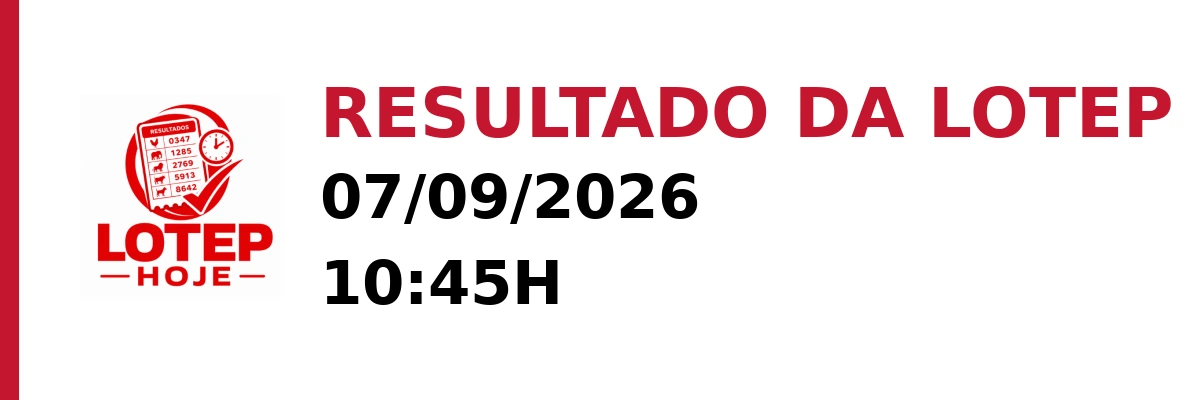 Resultado da Lotep em 07/09/2026 às 10:45