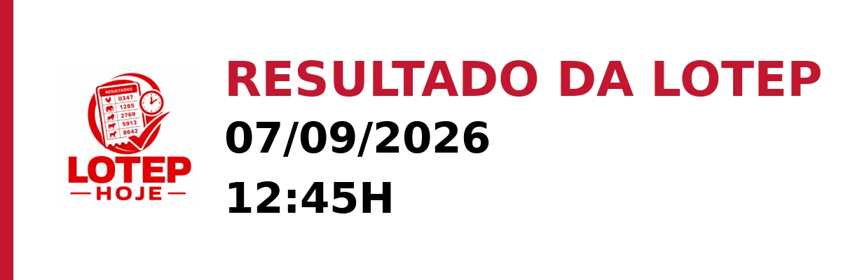 Resultado da Lotep em 07/09/2026 às 12:45