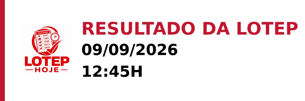 Resultado da Lotep em 09/09/2026 às 12:45