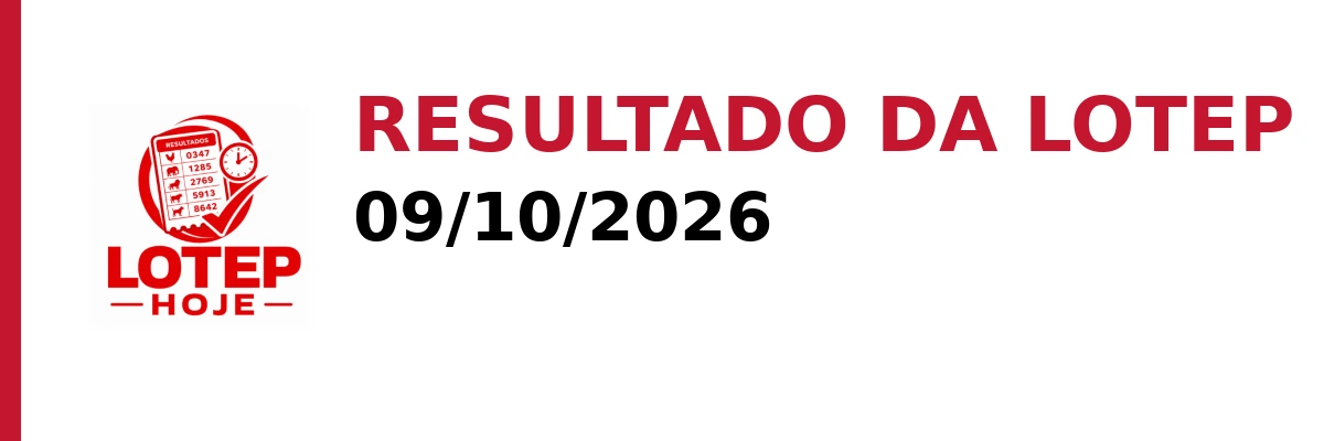 Resultado da Lotep em 09/10/2026