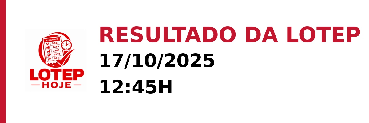 Resultado da Lotep em 17/10/2025 às 12:45